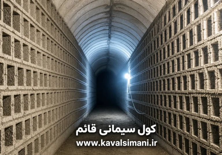 بلوک سیمانی داخل چاه