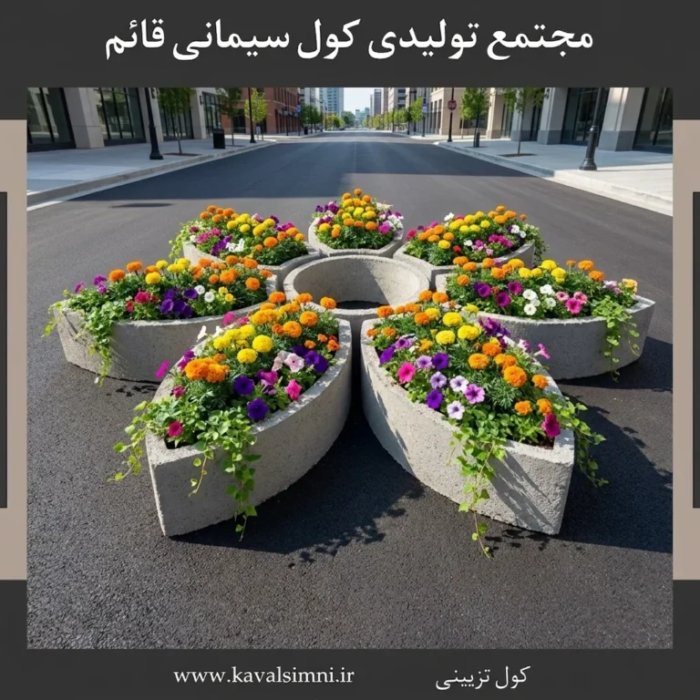 گلدان بتنی