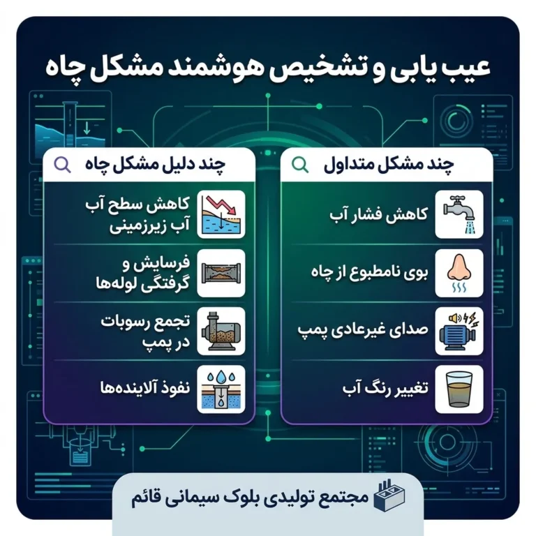 عیب یابی چاه