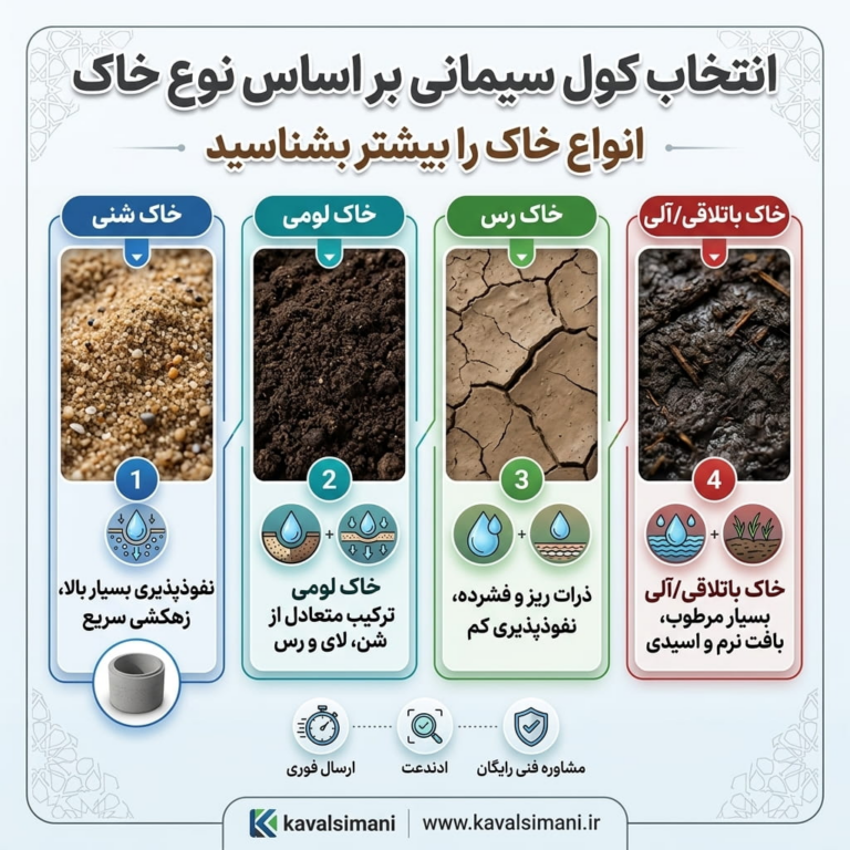 انواع خاک چاه